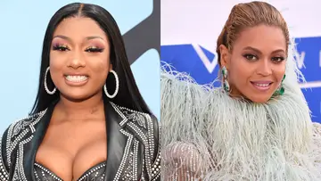 Megan Thee Stallion and Beyonce on BET Buzz Daily.