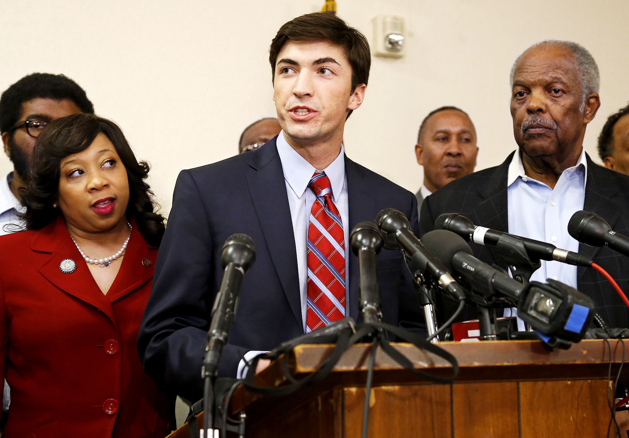 University of Oklahoma Fraternity Sings Racist Chant - In March, a video surfaced of the Sigma Alpha Epsilon (SAE) fraternity singing a racist chant on the bus. Lyrics to the song included, "There will never be a n***** in SAE." The fraternity has since been closed at the university, and members of the group were suspended.(Photo: Sue Ogrocki/AP Photo)