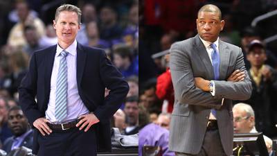 Steve Kerr, Doc Rivers Take Shots at Each Other - Before the Golden State Warriors scored a 110-106 victory over the Los Angeles Clippers on Tuesday night, the teams' coaches, Steve Kerr and Doc Rivers, traded jabs at each other. Responding to Warriors forward Draymond Green sitting out with inflamed shins, Rivers told ESPN:&nbsp;&quot;That was pretty predictable; they didn't want to take the risk of going 2-2 [in the season series] with their regular guys. You could pretty much predict they weren't going to play everybody.&quot; Having caught wind of Rivers's&nbsp;remarks, Kerr responded:&nbsp;&quot;Oh, is that right? Either that or we have a nine-game lead and a couple guys banged up. Somewhere in there.&quot; With the win, the Warriors improved to 61-13 on the season, having already clinched the Western Conference.(Photos from left: Ezra Shaw/Getty Images, Stephen Dunn/Getty Images)