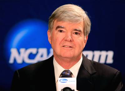 Mark Emmert - ?The NCAA national office and our members are deeply committed to providing an inclusive environment for all our events,&quot; NCAA president Mark Emmert said in a statement. &quot;We are especially concerned about how this legislation could affect our student-athletes and employees.?&nbsp;(Photo: Jamie Squire/Getty Images)