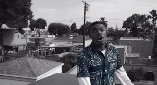 Vince Staples - &quot;Blue Suede&quot; - Vince had heads rocking with &quot;Blue Suede&quot; as he spit about life growing up in Cali and wanting to live and make it out the hood. He set it off with the visual which seemed to mock&nbsp;the old school West Coast video standards of having 40s of malt liquor in abundance and chronic smoke everywhere. He may have dug too deep because the empty Old English bottles proved a little too much for the tube. &nbsp;(Photo: Def Jam)