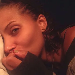 Denise Vasi @denisevasi - The Single Ladies star gives us side profile realness! The best part about this pic is that she's makeup-free. (Photo: Denise Vasi via Instagram)