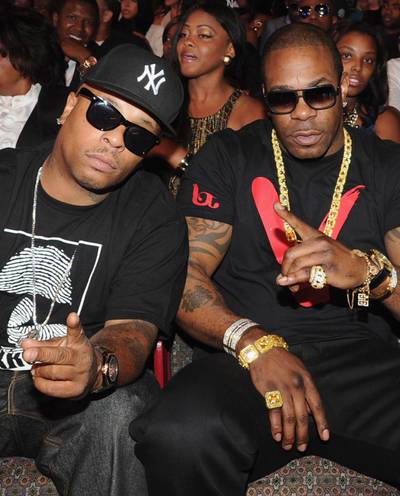 Busta Rhymes and Spliff Star - Not only is Spliff Star Busta's right hand hype man, but he's also his cousin. Who could ask for a better partner in crime?   (Photo: Chris McKay/Getty Images for BET)