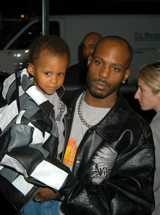 2003: DMX and his son were too cute at the&nbsp;&quot;Matrix Reloaded&quot; movie premiere. - (Photo:&nbsp;Carmen Valdes/Ron Galella Collection via Getty Images)