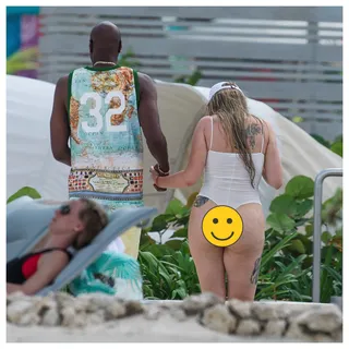 Lamar Odom - Boo'd up! Looks like Lamar Odom was spotted with his Khloe Kardashian look-a-like&nbsp;again and this time they were getting cozy on the beach in Barbados.&nbsp; (Photo: BackGrid)