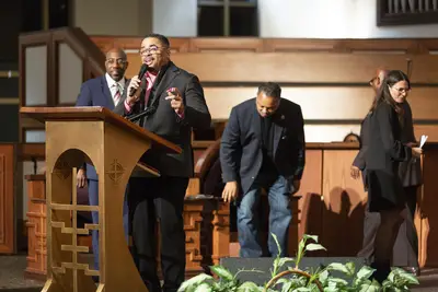 Atlanta's iconic Ebenezer Baptist Church continues to be a hub for civil rights activism. - (Photo: Nathan Bolster/BET)