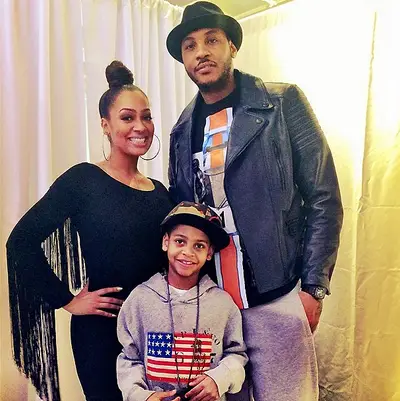 LaLa Anthony @lala - LaLa had the whole family come out to support her recent endeavor, opening a pop-up shop for her 5th and Mercer brand. This is one &quot;power family&quot;!(Photo: Lala Anthony via Instagram)