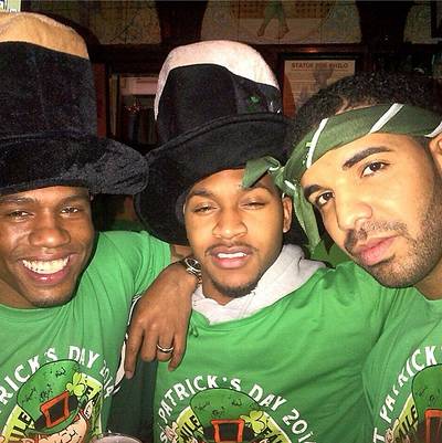 Drake @champagnepapi - Drake enjoyed a truly authentic St. Patty's Day. The rapper partied in Dublin with friends during a break in his Would You Like a Tour? concert.(Photo: Drake via Instagram)