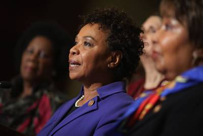 Can We Talk? - California Rep. Barbara Lee has joined two other lawmakers in a letter to House Speaker John Boehner calling for a debate on the use of military force in Iraq. ?It is clear that the current mission in Iraq has extended beyond the limited, specific and targeted scope of preventing genocide and ensuring the security of U.S. personnel. The president must seek congressional authorization before the situation escalates further,? said Lee. ?Congress must have the opportunity to debate all options and consequences, including military, economic and diplomatic ones, to prevent the Islamic State from further destabilizing the region. If an authorization is necessary, it must be limited and specific to prevent passing of another blank check for endless war.?   (Photo: Chip Somodevilla/Getty Images)