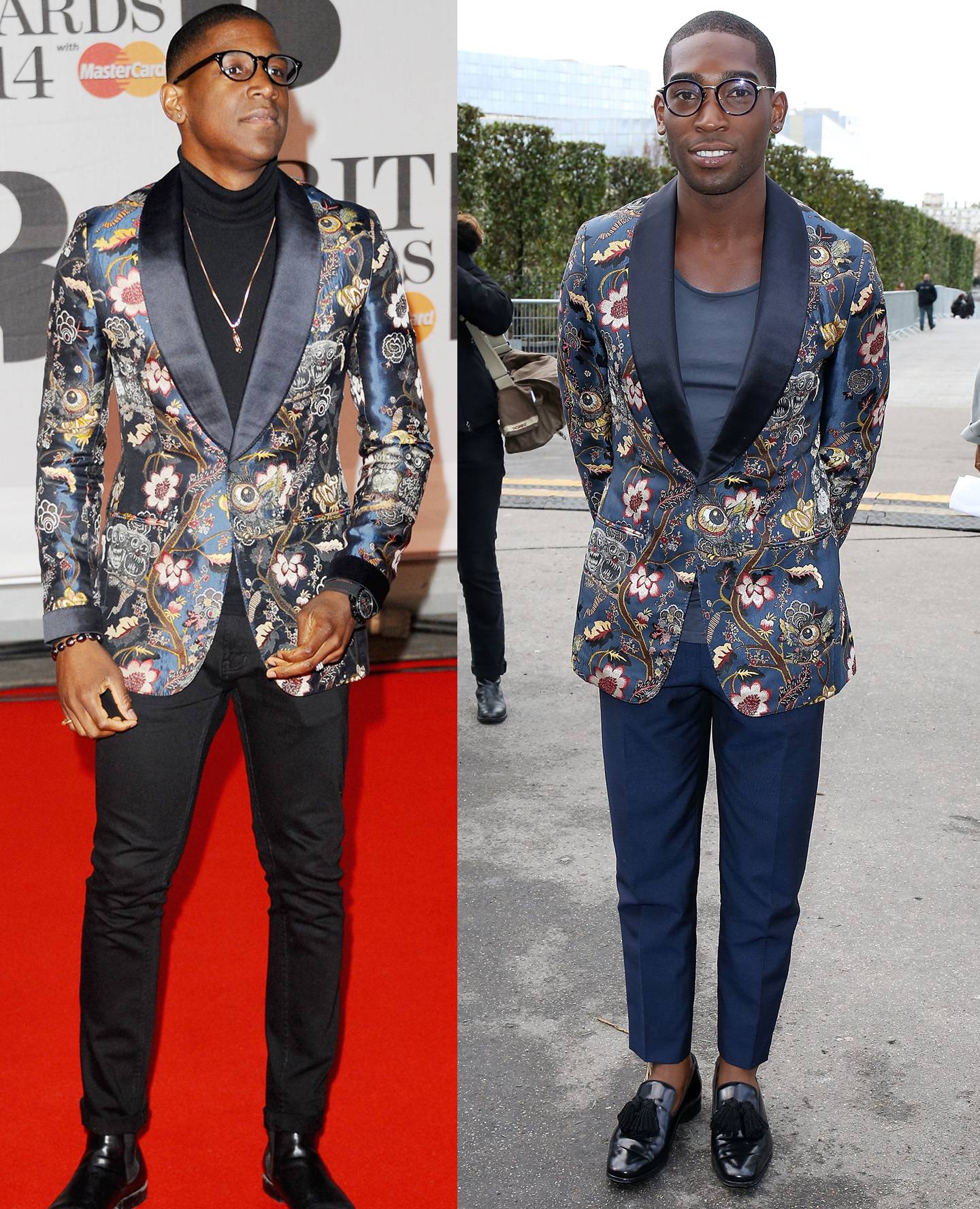 Tinie Tempah In Louis Vuitton - Louis Vuitton Fall 2014 Menswear Show - Red  Carpet Fashion Awards