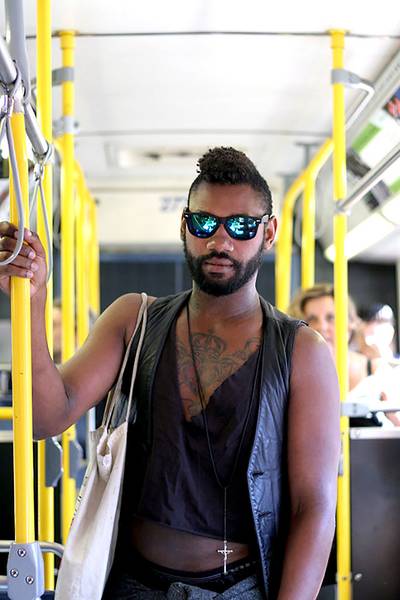 Chanticleer&nbsp;Tru - &quot;I ran into Chanticleer Tru on the bus and had to take his portrait. Turns out he?s the amazing vocalist for this awesome Portland-based band Magic Mouth, of which I?m now a huge fan,&quot; Abioto said.(Photo: Intisar Abioto for BET)