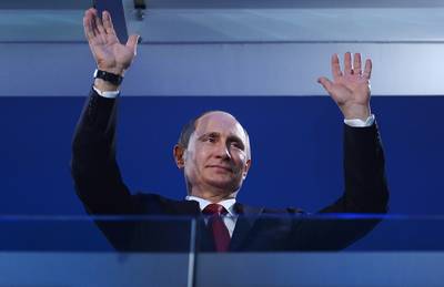 Crimea Joins Russia - On March 17, Russian President Vladimir Putin officially recognized Crimea as a sovereign independent state. Ukraine begins mapping plans to remove its soldiers from Crimea after pro-Russian forces detain the Ukrainian navy chief.&nbsp;(Photo: Dennis Grombkowski/Getty Images)