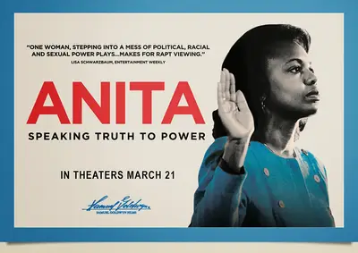 Anita&nbsp;in Theaters - When the documentary&nbsp;Anita&nbsp;premieres on March 21, the world will finally get an intimate look at the woman behind the hearing through never-before-seen glimpses into Hill's private life as well as interviews with Hill, herself.&nbsp;&nbsp;(Photo: Courtesy of Samuel Goldwyn Films)