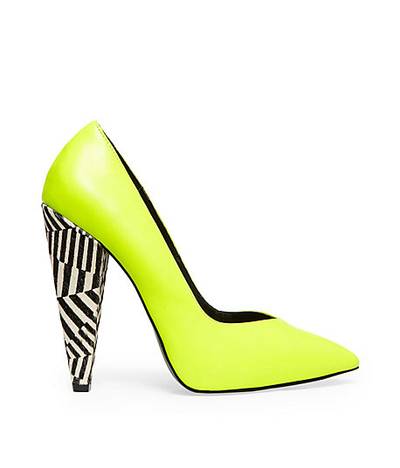 Neon Nights - Can?t you see yourself dancing the night away in these lime green pumps?&nbsp;  (Photo: Courtesy of Steve Madden)
