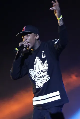 OVO Festival 2014 - Drake’s OVO Fest is quickly becoming one of hip hop’s must see shows. You’ve got to be a well-respected artist to garner an invite from Drizzy. Count YG among the class of stars who were bestowed the honor this year. The fifth annual festival also brought big name talent like Outkast, 50 Cent and Lauryn Hill to the 6. The Cali rapper was able to grace the stage with such hip hop luminaries because he is one of the most sought after young hitmakers in the game today.(Photo: Leon Bennett/WireImage)
