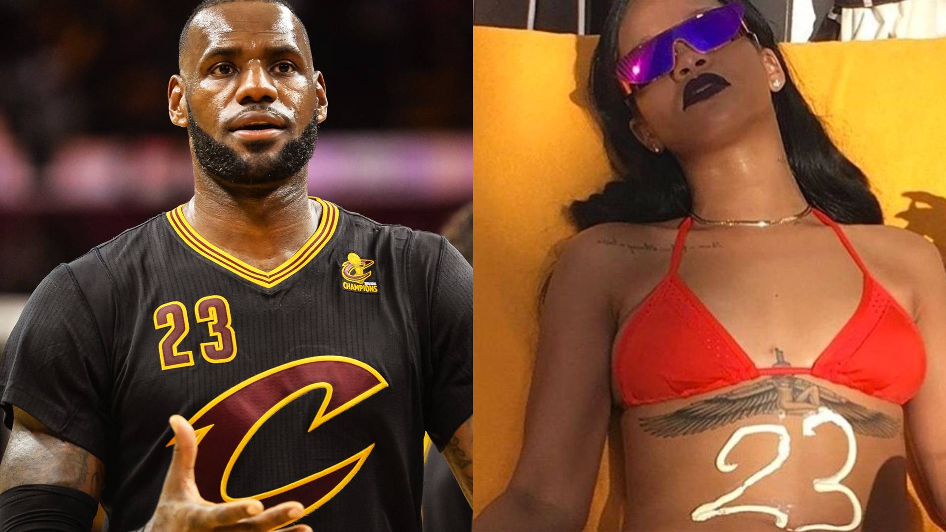 Lebron james and clearance rihanna