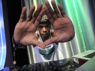 What's Your Sign - DJ Monumental at 106 &amp; Park, April 16, 2012. (Photo: John Ricard / BET)