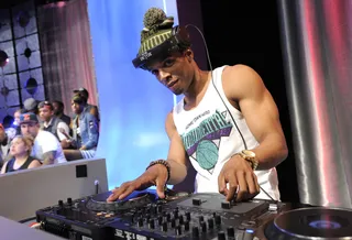 Scratch It Up - DJ Monumental at 106 &amp; Park, April 16, 2012. (Photo: John Ricard / BET)