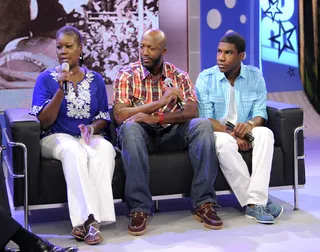 Mom's Love\r&nbsp; - Trayvon Martin's mother, Sybrina Fulton, talks about how they are working on changing laws at 106 &amp; Park, April 16, 2012. (Photo: John Ricard / BET)