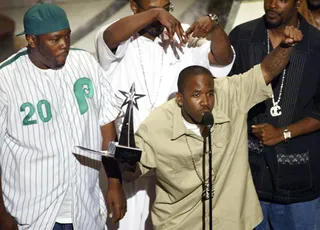 OutKast - Big Boi, who had a big year also winning a Grammy, accepts the Best Group award. (Photo: Adrees Latif /Landov)