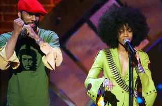 Common and Erykah Badu - Chi-Town's iconic MC and the Baduizm&nbsp;singer created love in hip hop with the hit record &quot;Love of My Life (An Ode to Hip Hop),&quot; winning BET's Best Collaboration award. (Photo: M. Caulfield/WireImage for Essence Entertainment)