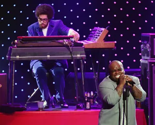 Gnarls Barkley - The &quot;Crazy&quot; performers Danger Mouse and Cee Lo Green are nominated for three 2007 BET awards, including Best Group, which they win. (Photo: Ethan Miller/Getty Images)