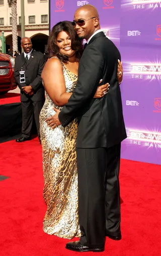 Mo'Nique - Comedian-actress and multi-BET Awards show host lets her wild side show with her husband, Sidney Hicks, on the red carpet.&nbsp; (Photo: Frederick M. Brown/Getty Images)