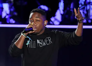 Compton's Own - Kendrick Lamar teamed with mentor Dr. Dre for the first ever performance of their collaborative effort, the Scoop DeVille-produced "The Recipe," live on stage during night three of Coachella.(Photo: Kevin Winter/Getty Images)