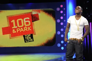 Look Up - Ace Hood at 106 &amp; Park, April 13, 2012. (Photo: John Ricard/BET)