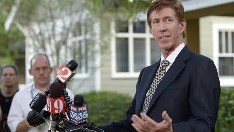 Who Is Representing Zimmerman? - Just one day after his former attorneys quit, it was announced on April 11 that attorney Mark O'Mara of Orlando will represent the 28-year-old. “He’s frightened,” O’Mara said of Zimmerman, who could face a minimum of 25 years in prison or a maximum of life if convicted. “That would frighten any one of us.”&nbsp;(Photo: AP Photo/Phelan M. Ebenhack)