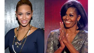 Beyoncé - Giving birth to a baby girl made Bey appreciative of all the positive female role models in the world, and she expressed her gratitude in an open letter to Michelle Obama. &quot;I am proud to have my daughter grow up in a world where she has people like you to look up to,&quot; she wrote, calling the first lady an example of a &quot;truly strong African-American woman.&quot;  (Photos from left: BeyonceOnline.com, REUTERS /MARIO ANZUONI /LANDOV)
