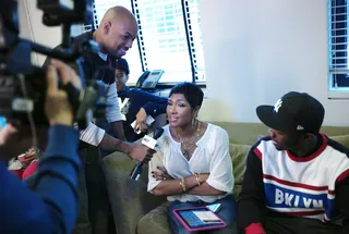 I See You - Director of"Life, Love, Soul" interviews Terri Vaughn and Jamie Hector in the green room at 106 &amp; Park, April 12, 2012. (Photo: John Ricard / BET)