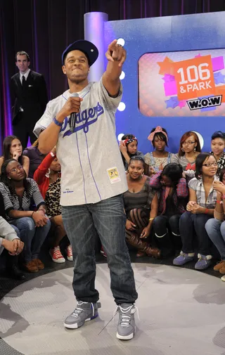 Hey There - Pooch Hall at 106 &amp; Park, April 11, 2012. (Photo: John Ricard / BET)