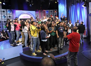 Nice Shot - The livest audience is always at 106 &amp; Park, April 11, 2012. (Photo: John Ricard / BET)