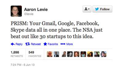 Beat Them to the Punch - (Photo: Twitter via @Levie)