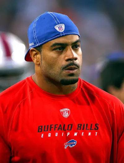 Merriman Denies Overdose - Retired NFL star Shawne Merriman denies that he was in the hospital for a drug overdose and says he was admitted for dehydration, TMZ reports. The person who called 911 said Merriman was &quot;barely conscious&quot; at the time.&nbsp;(Photo: Rick Stewart/Getty Images)