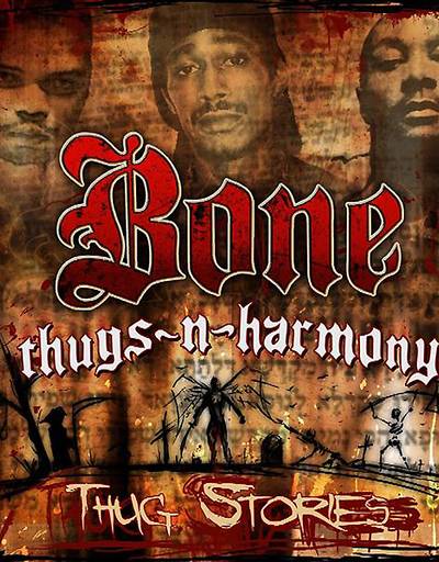 Bone Thugs-n-Harmony, Thug Stories - The Grammy-winning, multi-platinum Bone Thugs-n-Harmony unraveled for a bit around the time Flesh was locked up and Bizzy started beefing, publicly, over money. The next year, 2001, Bizzy, Layzie and Krayzie released solo albums. In 2002, they re-grouped to deliver BTNHResurrection, but Flesh was still locked up (his vocals turned up on one track ? a skit). Bizzy was eventually kicked out of the group and Bone lived on as a trio for Thug Stories, topping the Independent Albums Chart. The group eventually fully reunited (Wish is the fifth member) for 2010's Uni5: The World's Enemy, which reached No. 14 on Billboard's 200.(Photo: Koch Records)