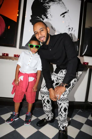 Family Time - Swizz Beatz poses with his son Kasseem Dean Jr. at Amber Ridinger's Baby Shower at Gramercy Terrace at the Gramercy Park Hotel in New York City. (Photo: Johnny Nunez/WireImage)