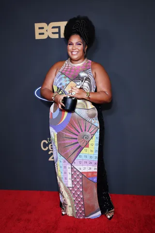 Entertainer of the Year award winner Lizzo - (Photo by Robin L Marshall/Getty Images for BET)