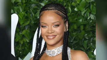 Rihanna on BET Buzz 2020.