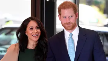 Meghan Markle and Prince Harry on BET Buzz 2020.