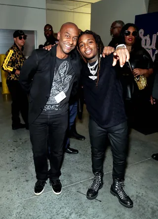 Jacquees And&nbsp;Stephen Hill Hanging Backstage! - (Photo: Leon Bennett/Getty Images for BET)&nbsp;