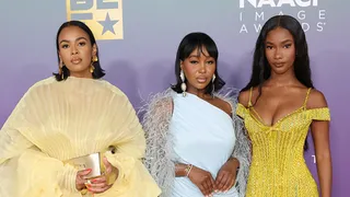 BET | NAACP24 | Nasteha Yusuf, Nuni Yusuf and Mariama Diallo Red Carpet | 1920x1080