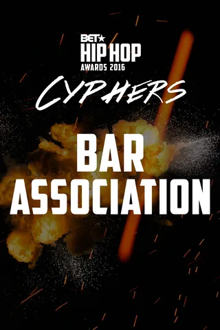 The Bar Association Cypher - Entry fee? BARS, BARS, BARS.(Photo: BET)