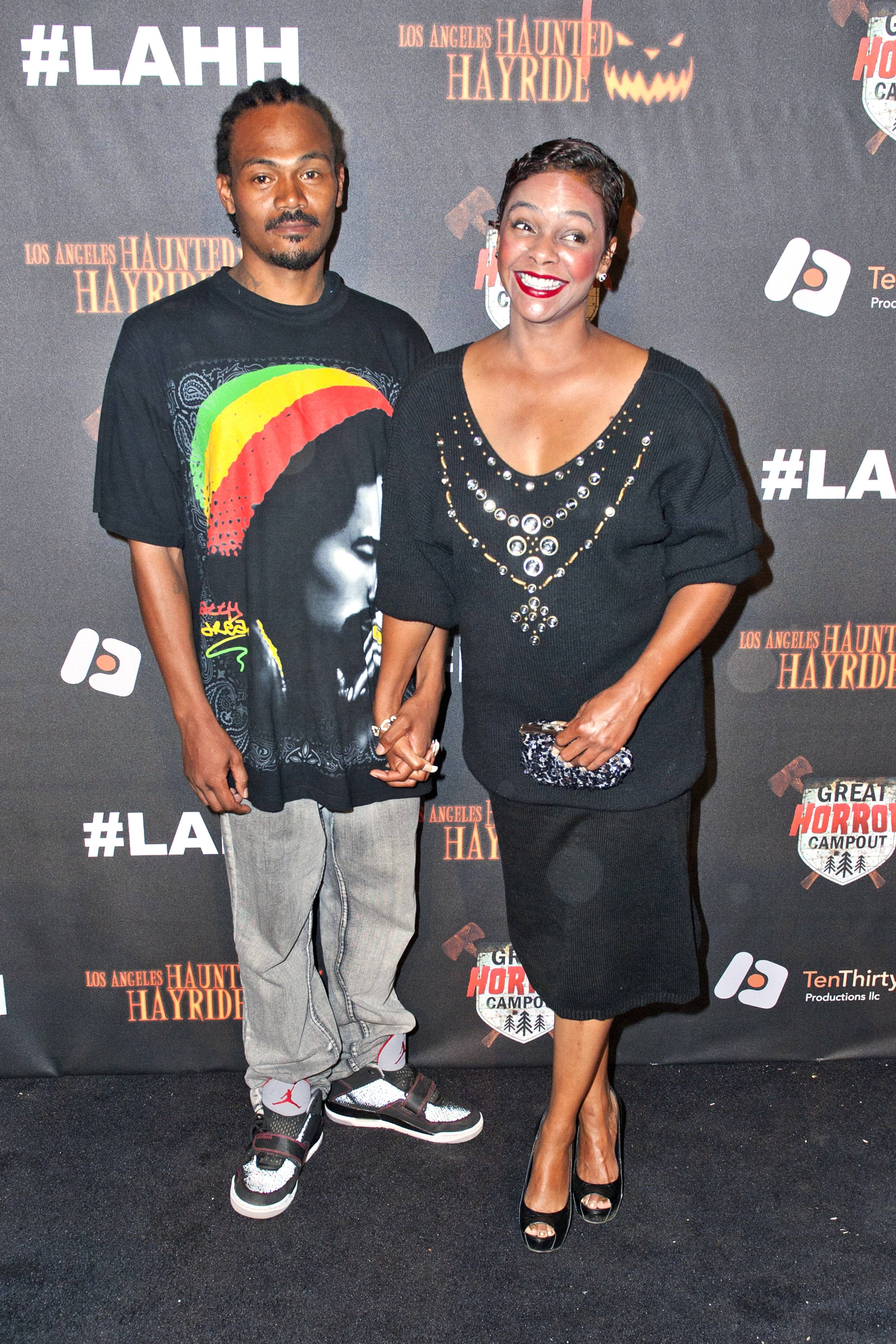 Lark Voorhies and Jimmy Green - The Saved by the Bell actress filed for divorce from alleged former gang member Jimmy Green six months after eloping in Las Vegas. Drama surrounded their marriage after Voorhies’s mother criticized their relationship and ultimately filed a restraining order against Green. Voorhies has requested the court to deny any spousal support for her ex. (Credit: Dave Starbuck/Future Image/WENN.com)