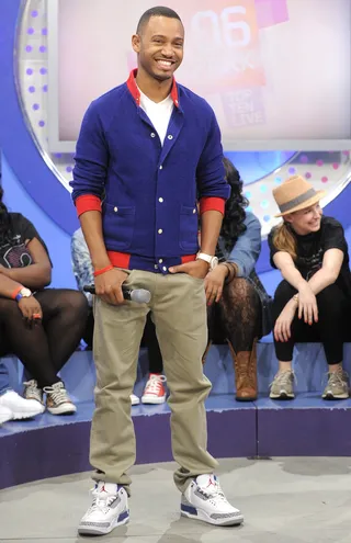 One Cool Bro - Terrence J at 106 &amp; Park, May 11, 2012. (Photo: John Ricard / BET)