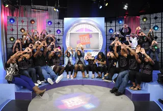 Get Ready - Students from keep the intensity high at 106 &amp; Park, May 11, 2012. (Photo: John Ricard / BET)