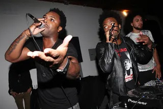 The Knux - The Knux is comprised of brothers&nbsp;Kentrell "Krispy" Lindsey&nbsp;and&nbsp;Alvin "Joey" Lindsey and they are quite the dashing pair. Not only are they something to look at, they are not just rappers, but&nbsp;producers as well. Talk about multitalented!(Photo: Roger Kisby/Getty Images)