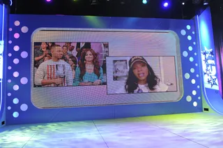 Facetime Chats! - Terrence J and Rocsi Diaz at 106 &amp; Park, May 8, 2012. (Photo: John Ricard / BET)