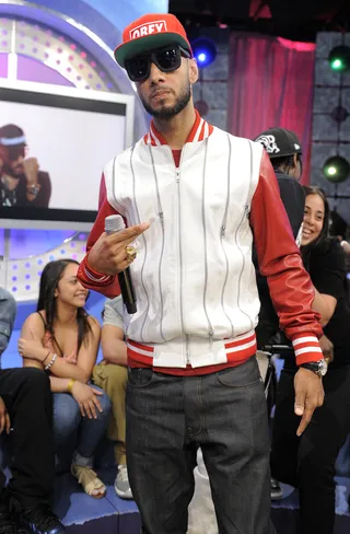 Peace - Swizz Beatz at 106 &amp; Park, May 8, 2012. (Photo: John Ricard / BET)